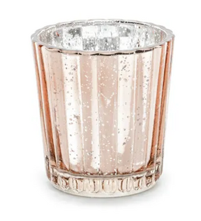 Vaza suport lumanare 6cm rosegold