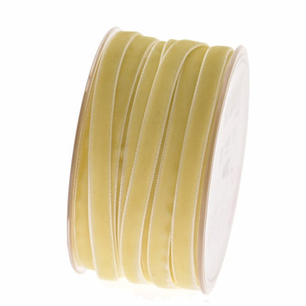 Panglica catifea 10mmx20m crem