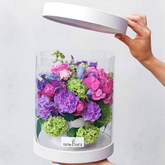 Cutie flori s1.18 alb