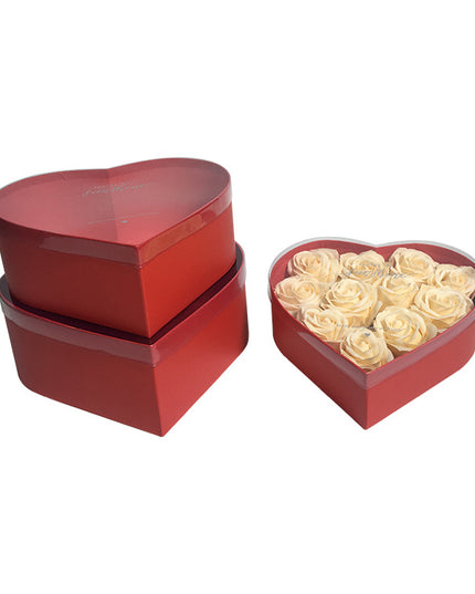 Set 3 cutii flori s3.25 rosu