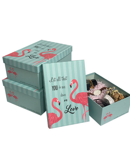 Set 3 cutii flori S3.32 albastru