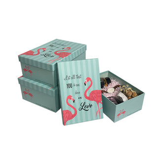 Set 3 cutii flori S3.32 albastru