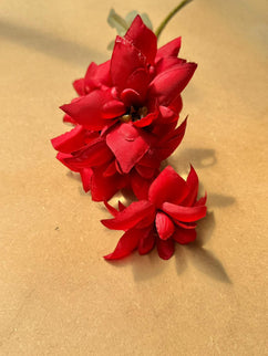 Trandafiri artificiali grandiflora (5 flori) rosu