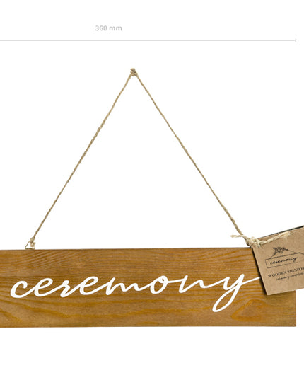 Decoratiune indicator din lemn ceremony