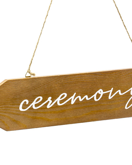 Decoratiune indicator din lemn ceremony