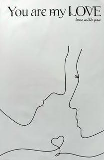 Ambalaj waterproof 29.5x44.5cm you are my love