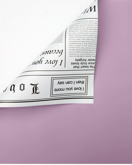 Ambalaj waterproof 60x60cm ziar duo mov