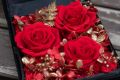 Aranjament trandafir criogenat 7 catifea