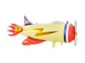Balon avion din folie 91x39cm