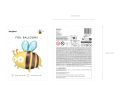 Balon albina Bumblebee din folie 63.5x72cm