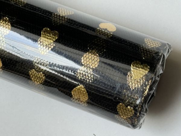 Ambalaj textil rola inimioare aurii - negru