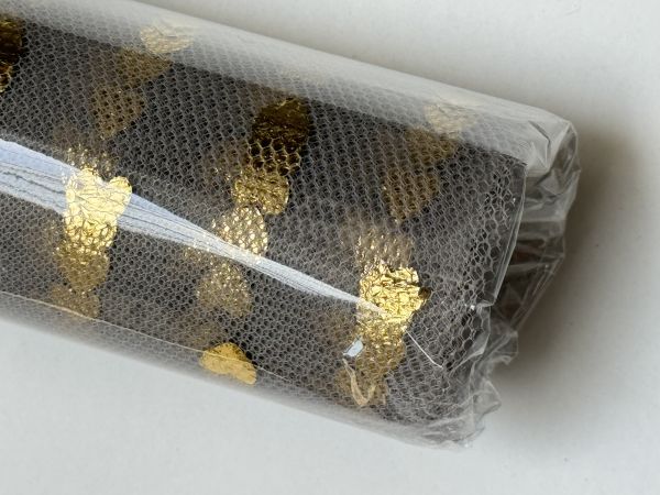 Ambalaj textil rola inimioare aurii - gri