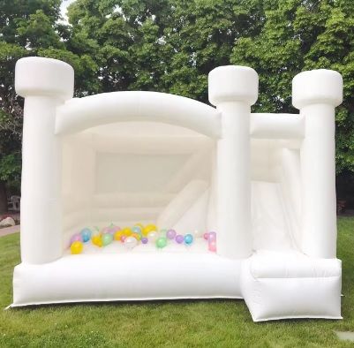 Bounce House castel gonflabil alb cu tobogan