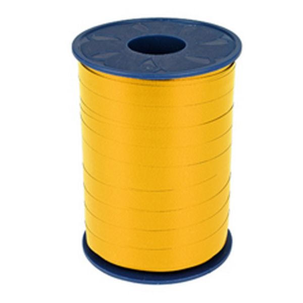 Ribbon curly 10mmx250m yellow