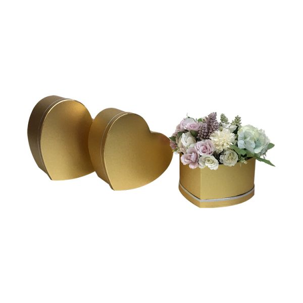 Set 3 cutii flori S3.101 auriu