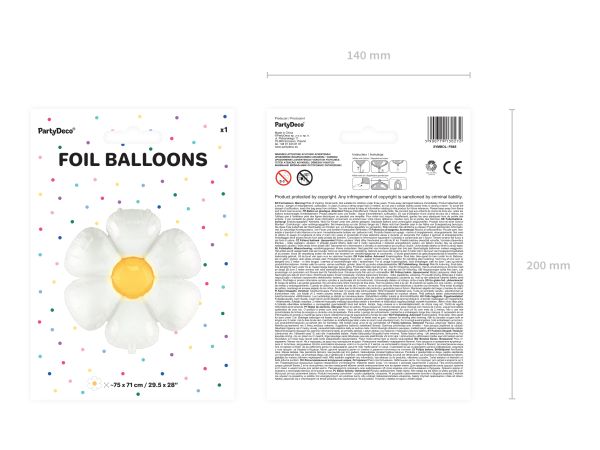Balon Daisy din folie 97x103cm