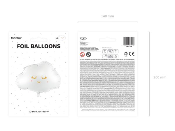 Balon nor din folie 51x35.5cm