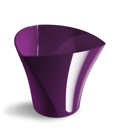 Ghiveci plastic twister Ø15cm mov
