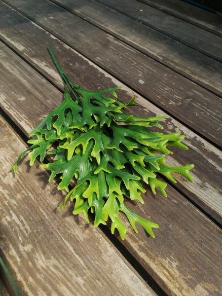 Frunze artificiale Platycerium verde