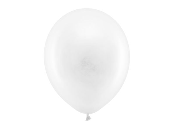Baloane latex 30cm pastel white s/100